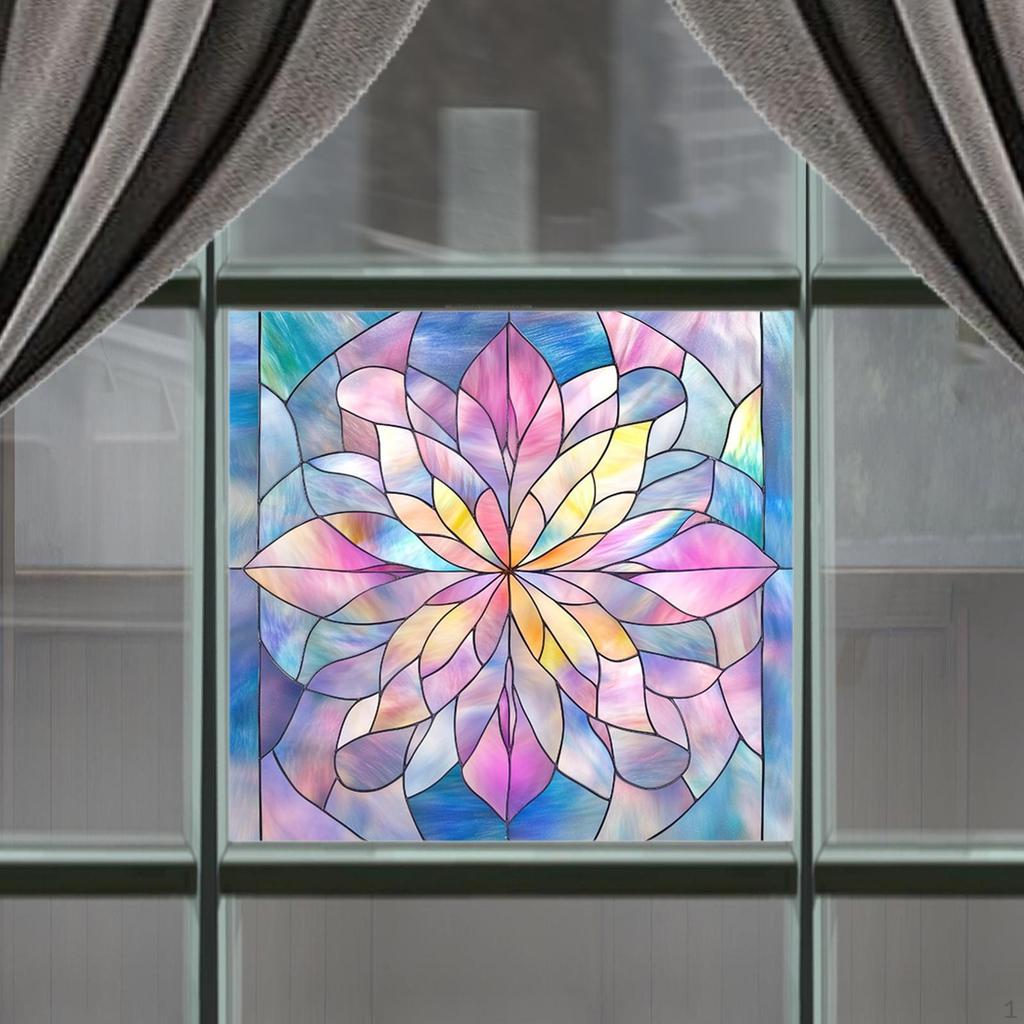 Window Cling Art PVC Sticker for Restaurant Shower Door Bedroom Bathroom