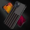 Case Compatible with iPhone 15,H Gray American Flag G3 Pattern Design Scratch and Shock Resistant Rugged TPU Protective Case for iPhone 15