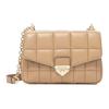 MK Soho Quilted Flap Commuter Solid Color Lambskin Crossbody Bag Women Bags Camel 30H0G1SL1T-222
