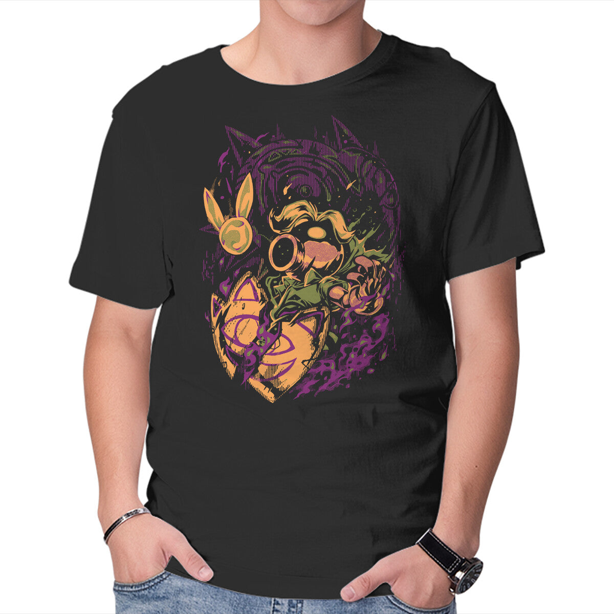 Unisex Crew Neck T-Shirt Lost Boy Graphic Short Sleeve Casual Tee L