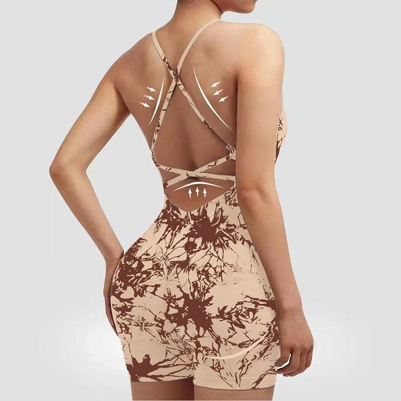 Vest Style Yoga Suit Jumpsuit Sexy Hip Hugging One-Piece New Sports Jumpsuit For Women