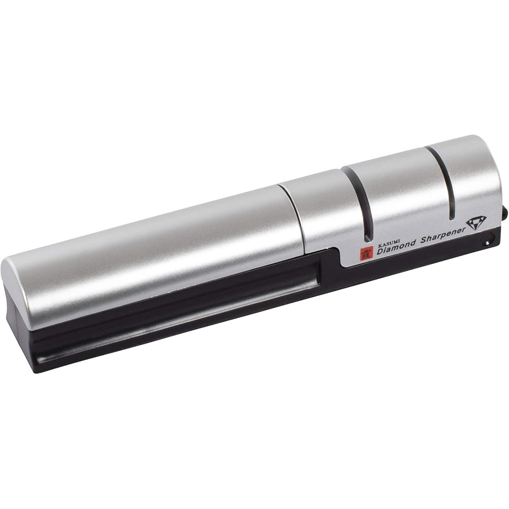 

Sumikama Kasumi Diamond Sharpener, Silver, for Rough and Finish Sharpening, Made in Japan, Seki City, Gifu Prefecture, Product Code: 33001