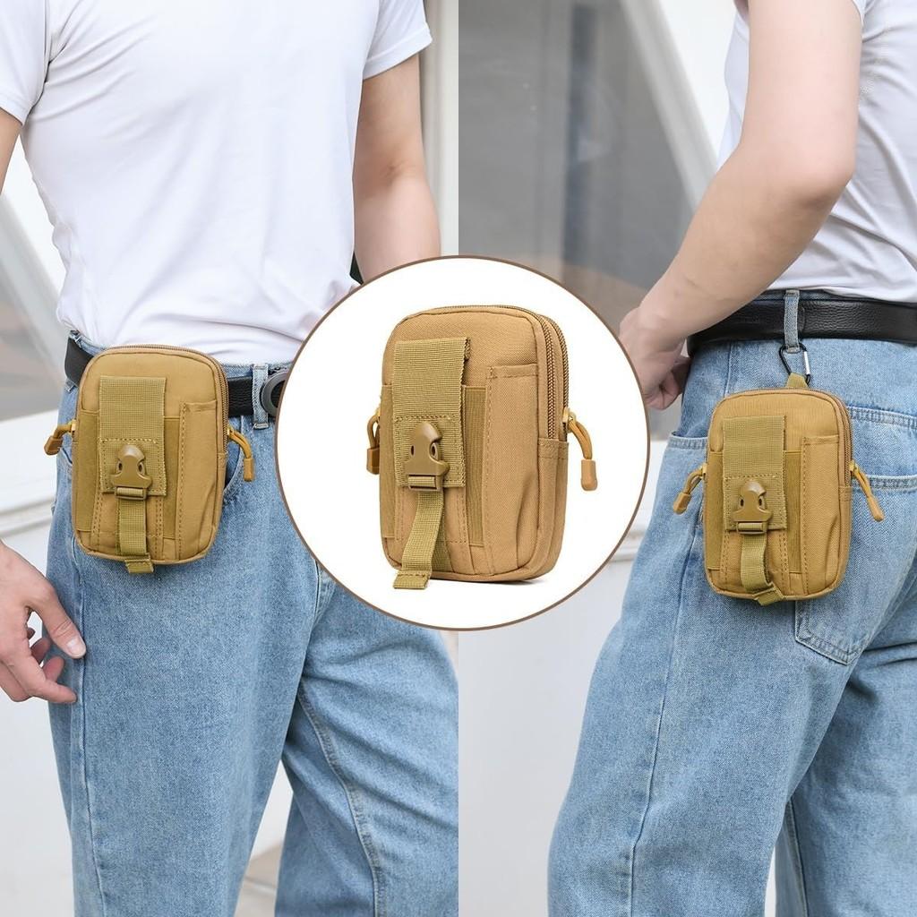 Tactical Camouflage Waist Pack For Men Outdoor Travel Multi Function Waterproof Phone Holder