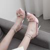 Fashion Glitter Rhinestones Pink Women Pumps Crystal Bowknot Satin Summer Lady Shoes High heels Party Stripper Shoes568