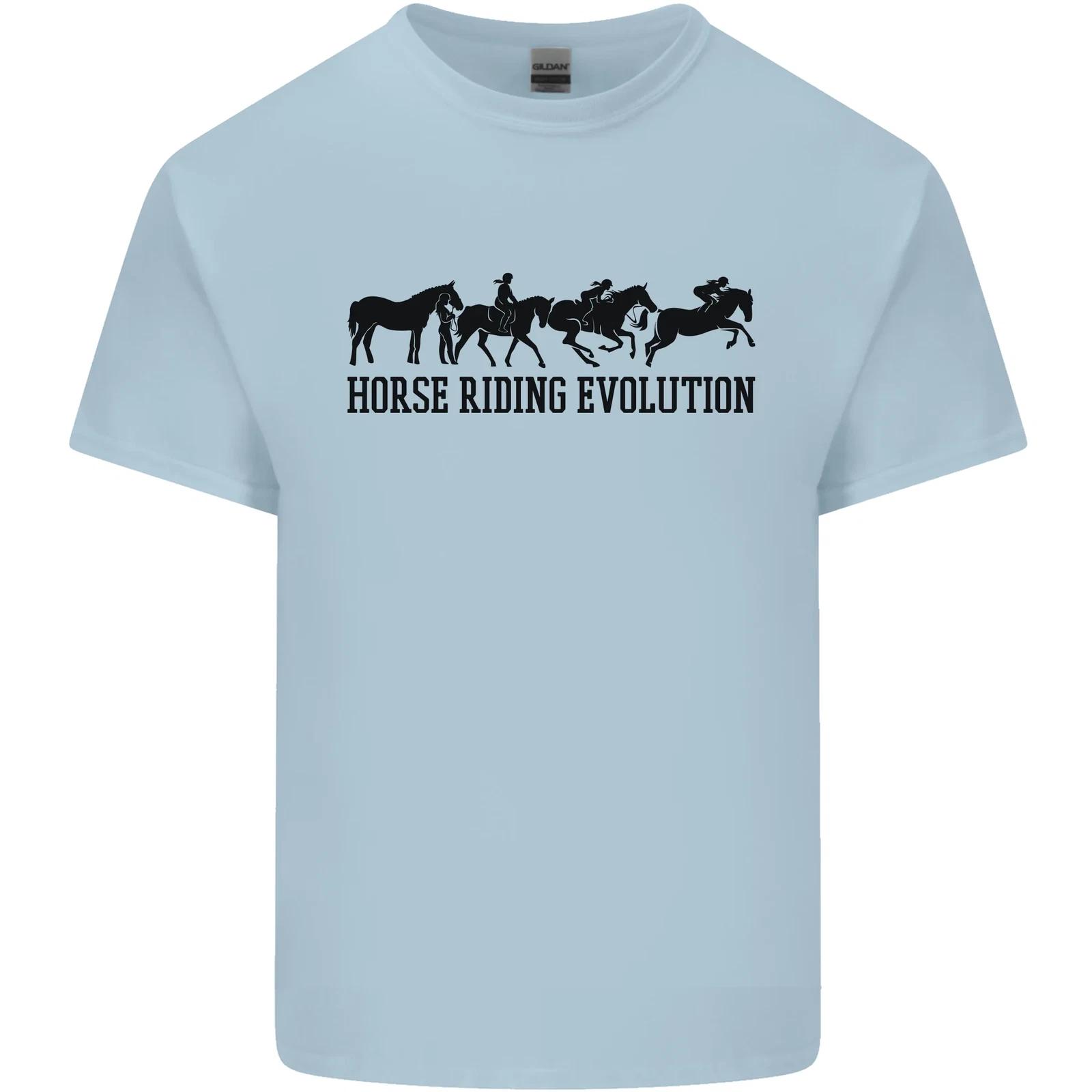 Equestrian Horse Riding Evolution Kids T-Shirt Childrens M
