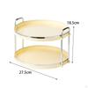 2 Tier Counter Tray ,Countertop Organizer Home Jewelry Storage Serving