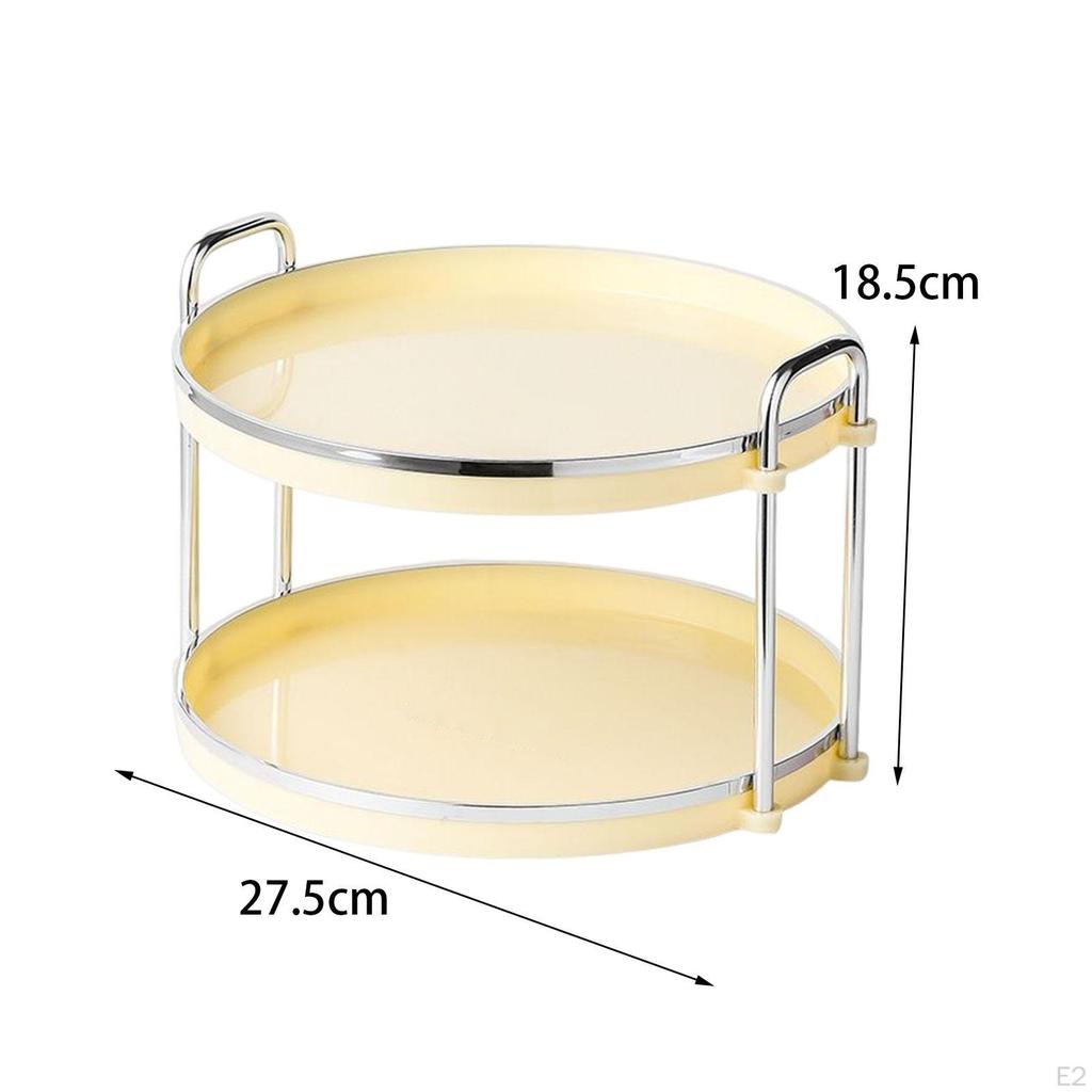 2 Tier Counter Tray ,Countertop Organizer Home Jewelry Storage Serving
