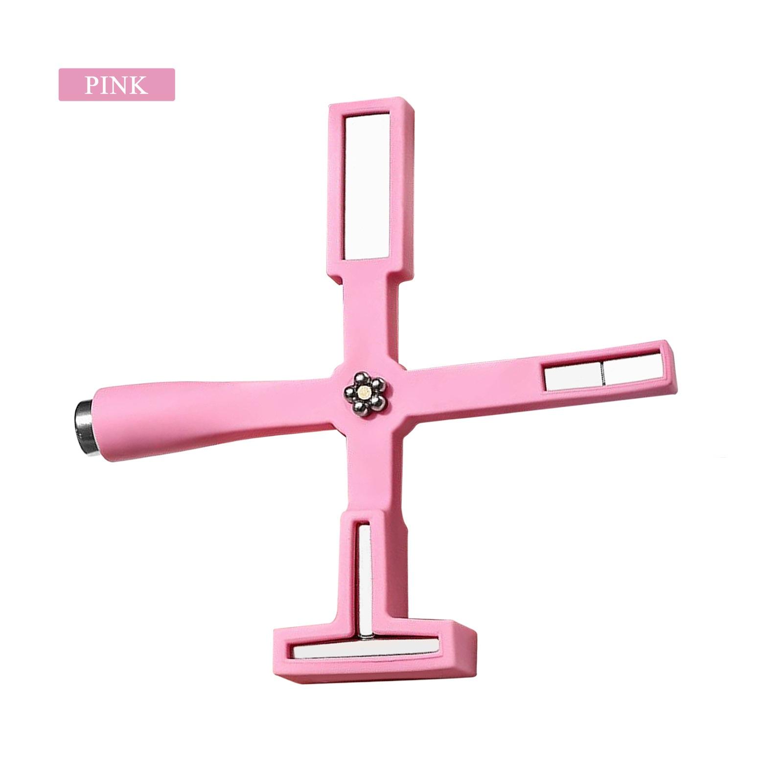 

5 в 1 волшебная магнитная доска в полоску крестообразной формы инструмент для дизайна ногтей УФ-гель-лак для ногтей «кошачий глаз» Cross Shape розовый