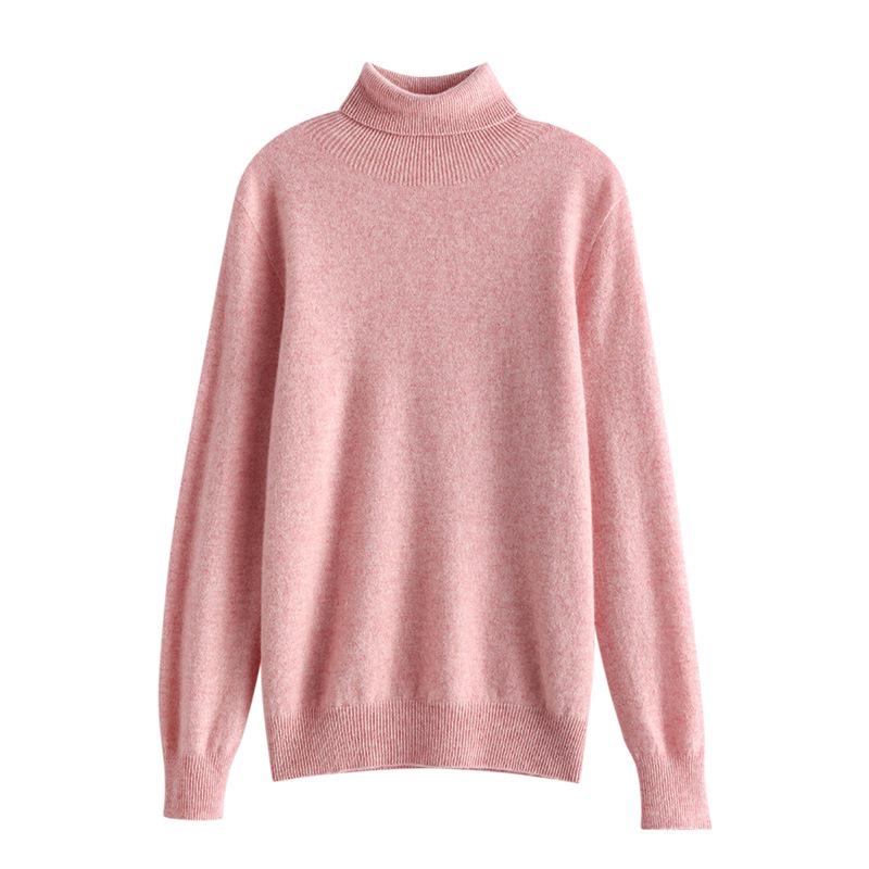 New Women's Short Cashmere High Neck Sweater - Loose Fit, Ideal for Autumn/Winter