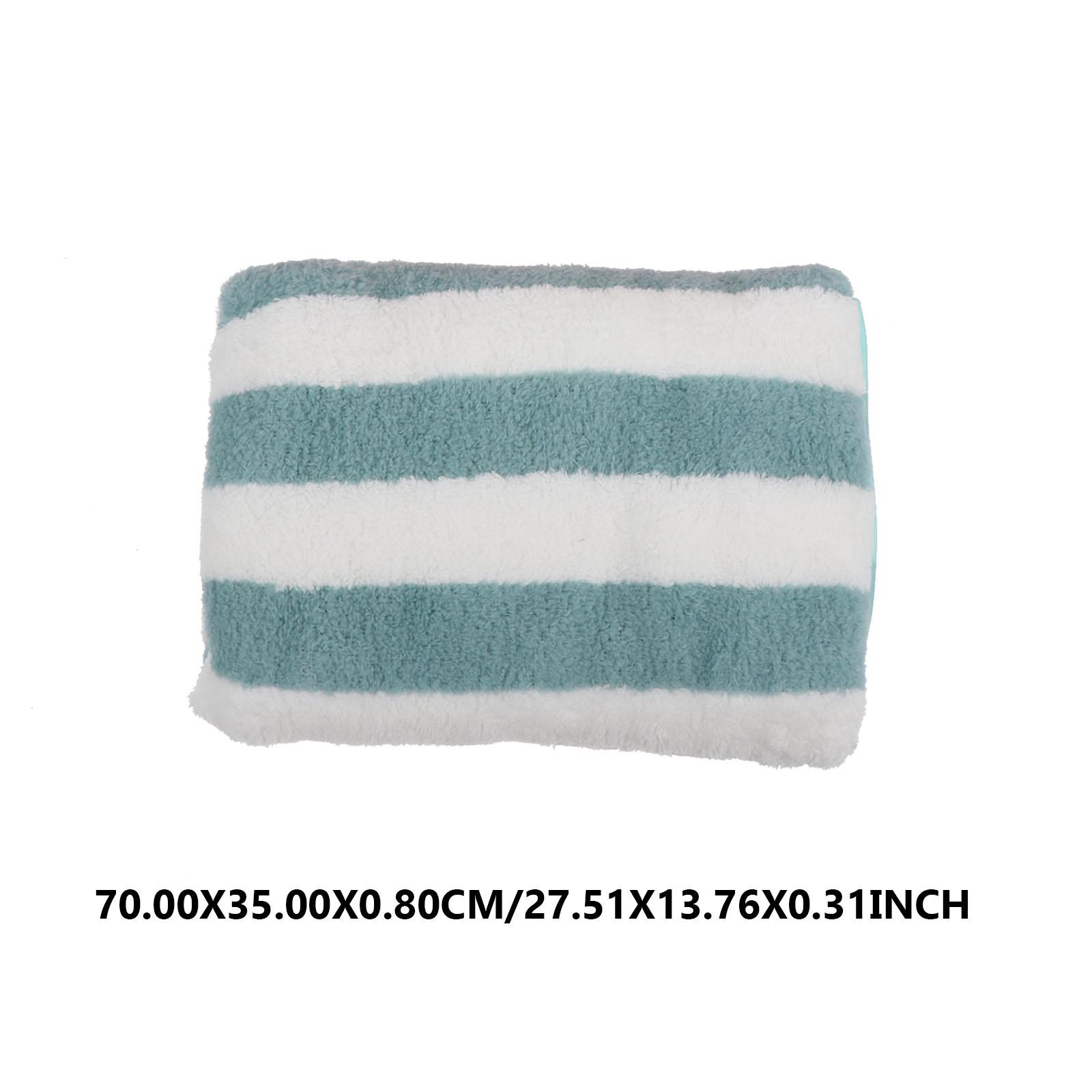 4Pcs High Quality Colored Striped Towels Coral Fleece Soft Thick Absorbent for Home Spa Travel Reusable Wash Cloths