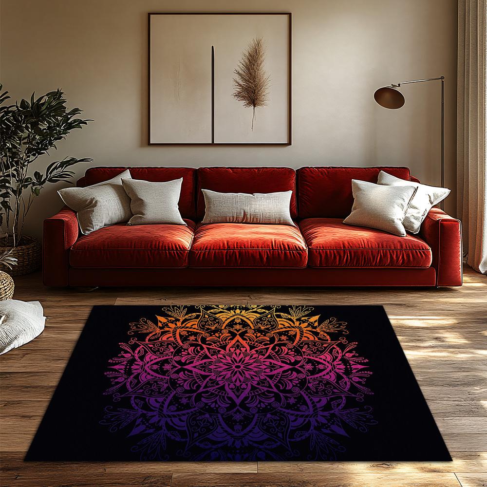 Boho Rug Washable Non Slip Indoor Outdoor Area Rugs Modern Abstract Geometric Pattern Living Room Bedroom Floor Mat Home Decor G