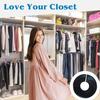 10Pcs Closet Divider Reusable Smooth Surface Plastic Round Clothing Size Hanger Dividers Household Supplies