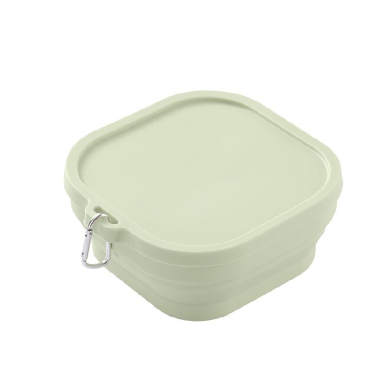 Adjustable Silicones Meal Box Foldable For Backpacks Purse Lunch Bags Freezers Safe And Nontoxic Materials