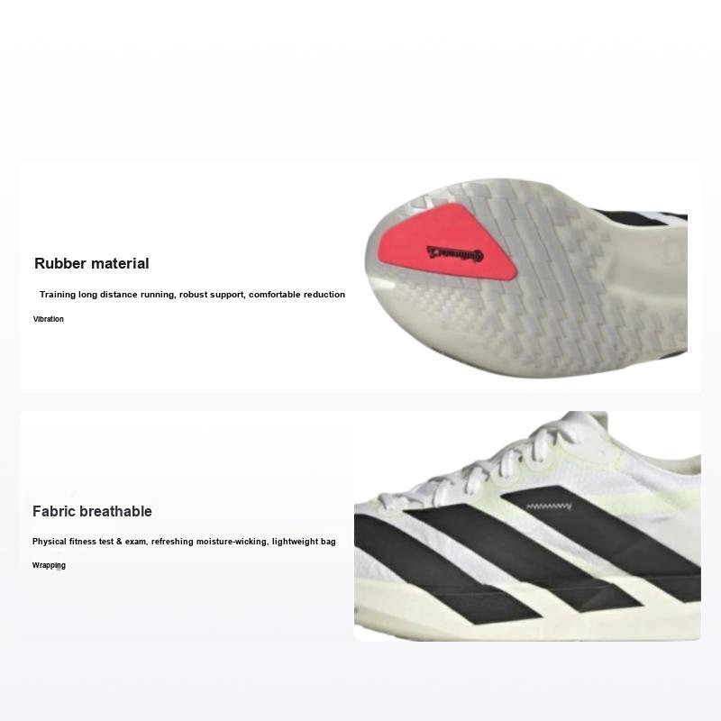 adidas Adizero Adios 9 Белые Черные Металлик Серебристый Мужские Кроссовки Облачно-Белый Основной-Черный IF9419 46