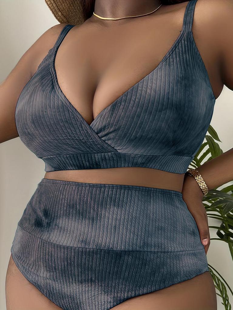 Plus Size High Waist Sexy Bikini Swimsuit