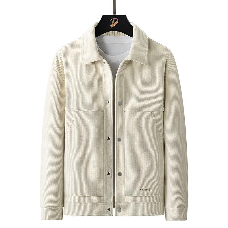Herrenjacke Trendige Jacke Kragen Lässig Mode Business Kord Haushalt