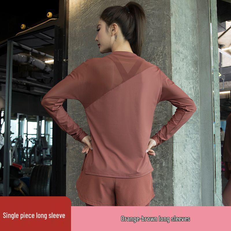 Women s High-End Quick-Dry Loose Fit Yoga Top - Autumn/Winter Long Sleeve Small
