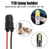 T10 W5W LED Lamp Bulb Base Holder Socket Wedge Base Light Bulb Plug Car Wedge Light Bulb Socket Connector Holder Extension