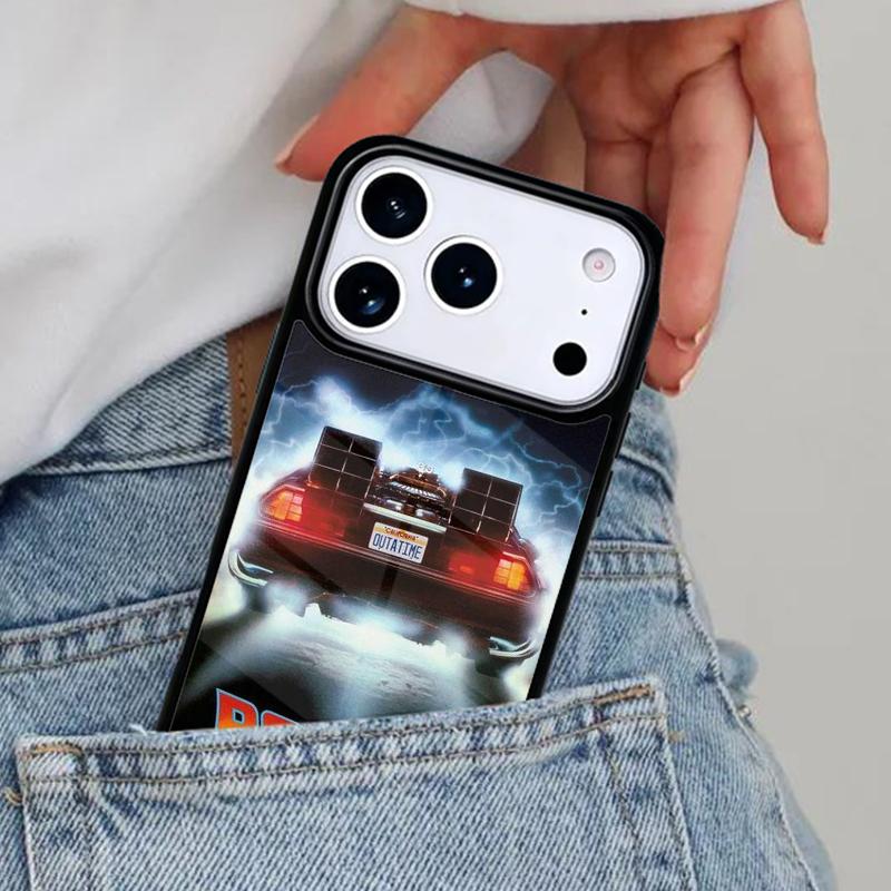 Flux-Capacitor Soft Phone Case for iPhone 16e 15 14 13 12 17 Pro Max Plus Air 17pro Cover Coque