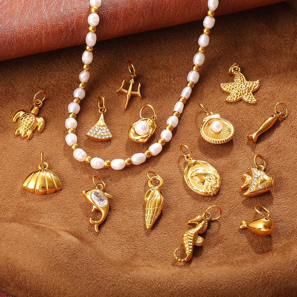 2025 Goldene Schnecke Meeres-Serie: Vielseitige Mode-Halsketten-, Armband- und Anhänger-Kollektion für Damen