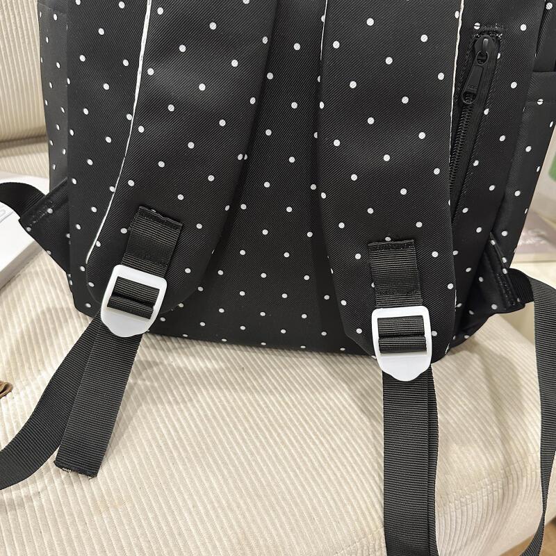 Wave Point Student Schoolbag Female College Style Travel Backpack