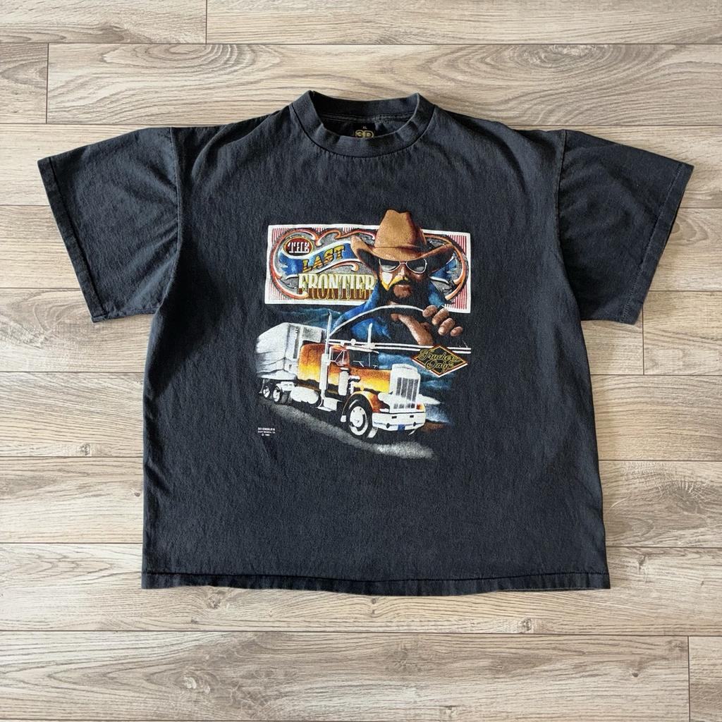 1988 3D Emblem Truckers Only Tee Shirt Modern Reprint Unisex T-Shirt