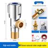 Universal 4-Point All-Copper Angle Valve for Hot/Cold Water, Stainless Steel Household Water Heater/Toilet Switch