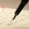Metal Office Signature Fountain Pen for Student Calligraphy and Writing Practice, Straight Nib with Ink Cartridge, Engravable.