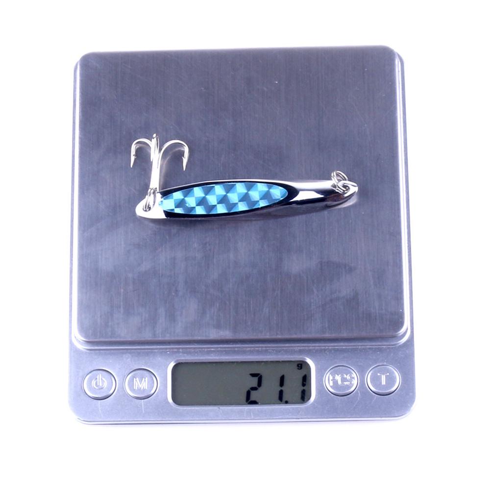 5PCS Metal Spinner Spoon Trout Fishing Lure Hard Bait Sequins Artificial Bait Spinner Fishing Lure