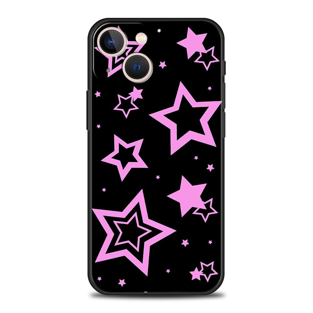 Style Stars Pattern Phone Case For iPhone 17 16E 15 16 14 13 12 11 Pro Max 7 8 Plus Soft TPU Back Cover