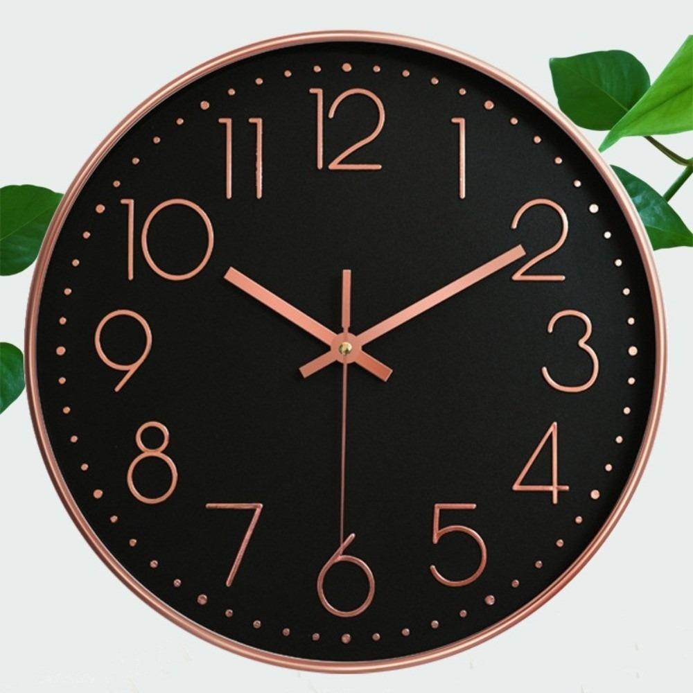 

Home Decor Quartz Wall Clock 8-Inch 3D Digital Clock Minimalist Wall Clock Bedrooms Offices F