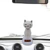 Animated Solar Dancing Toy Cute Solar Powered Swinging Cat Dashboard Decoration Swing Cat Decor For Birthday Gift Holiday Gift