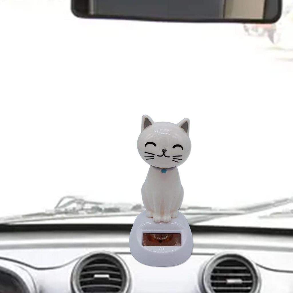Animated Solar Dancing Toy Cute Solar Powered Swinging Cat Dashboard Decoration Swing Cat Decor For Birthday Gift Holiday Gift