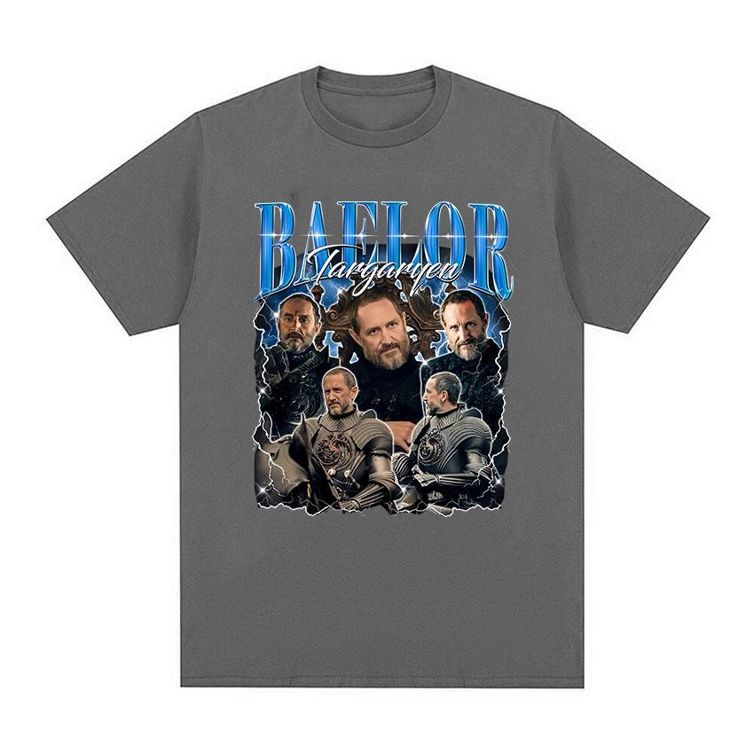 

Limited Baelor Targaryen Graphic T Shirt Women Vintage Fashion Oversized Cotton T-shirt Y2k Unisex Gothic Loose Clothing Tshirts 4XL
