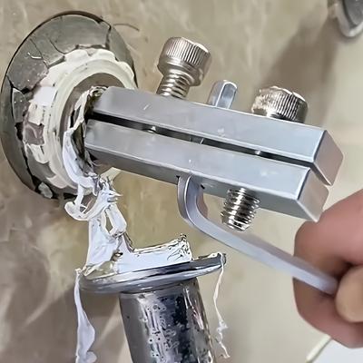 3 Stück/Set Verstellbares Metallrohr-Brecher-Werkzeugsatz | Schnellspann-Schraubenextraktor für Wasserhähne, Universeller Nussabzieher für 4/6 Zoll, Ideale Demontage