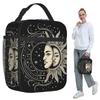 Mysterious Sun And Moon Insulated Lunch Bag for Kids School Cooler Thermal Food Box Tote Portable Lunch Boxes Container