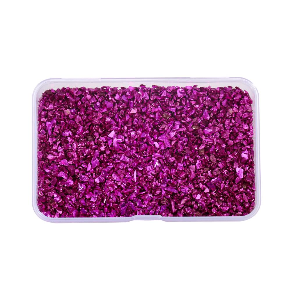 30/50/80 g/caixa cor pedras de vidro esmagado resina enchimento para diy resina cola epoxy molde irregular cristal arte do prego decoração jóias fazendo