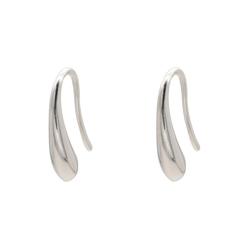 Curved Hook Small Drop Ear Hooks Fashion Earrings Minimalist Female Compact Breezy Wind Earrings Niche Temperament Hundred Matching Gift for Women