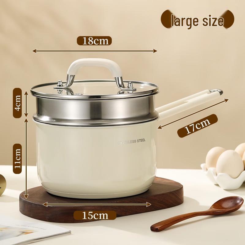 

Zhishi 316 Stainless Steel Milk Pot with Steamer, 18cm