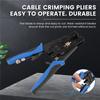 A84E-1Pc Durable Coax Compression Crimper Tool BNC/RCA/F Crimp Connector RG59/58/6 Cable Wire Cutter Adjustable Crimping Plier