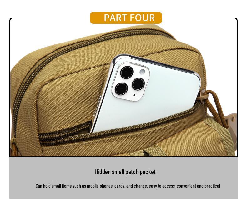 Unisex Multifunctional Waterproof Fanny Pack - Large Capacity for Outdoor Sports, Running, Work, and Fishing