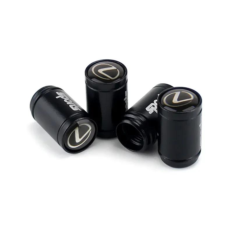 Mode Sportstil Bilstyling Legering Frostat Däckventilspindel Kåpor Dammätande Skydd Modifierade Tillbehör 4 st per set Ventilhatt