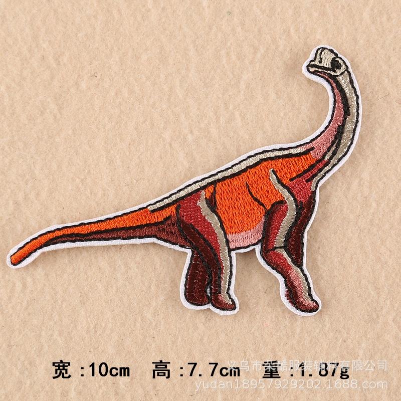 12 Stück Dinosaurier-Aufnäher für Kleidung Bügeln Gestickter Aufnäher Applikation Aufbügler Zubehör