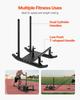 Weight Sled, Steel Power Sled, Fitness Strength Training Sleds for Athletic Exercise Speed Improvement, Workout Fitness Equipment with Handle,