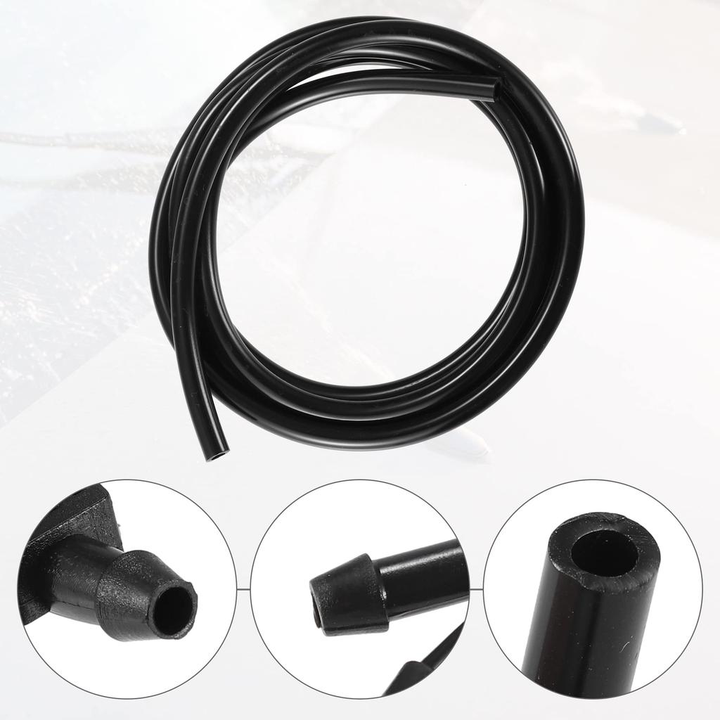 ACROPIX Windshield Wiper Washer Nozzle Jets for nis san Compatible with Note Black 7pcs