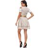 Womens Oktoberfest Costume German Bavarian Dress Female Bartender Maid Dress for Halloween Carnival