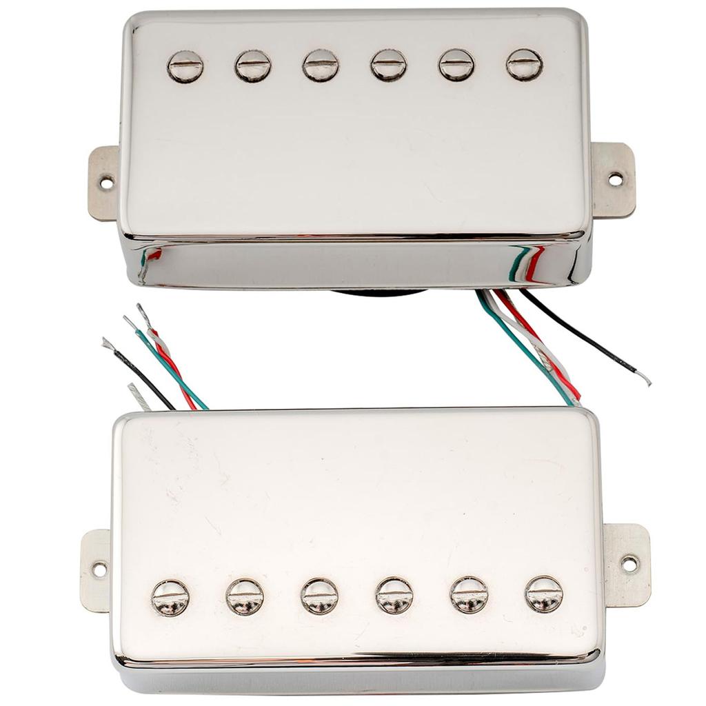 Artec LPA210 Alnico 5 Humbucking Pickup Set for LP Les Paul Electric Nickel Neck/Bridge Guitar,