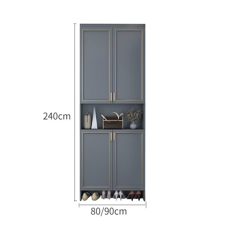 RWJ Light Luxury Aluminum Hallway Hall Cabinet Balcony Locker Sunscreen and Waterproof