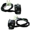 Pair 7/8" Motorcycle Handlebar Switch Assembly Indicator Start Button w/ Light
