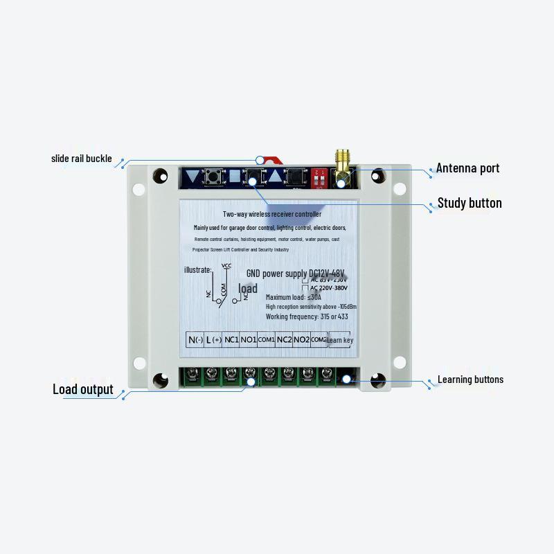 FSK Industrial Switch Control Board / Dual-Way Motor Contactor Box AC 220V-380V